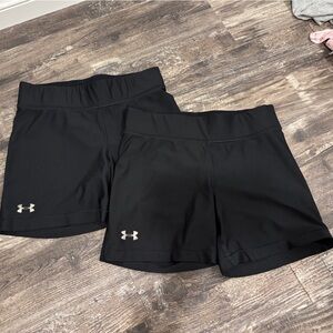 Under Armour Black Athletic Shorts (x2)
